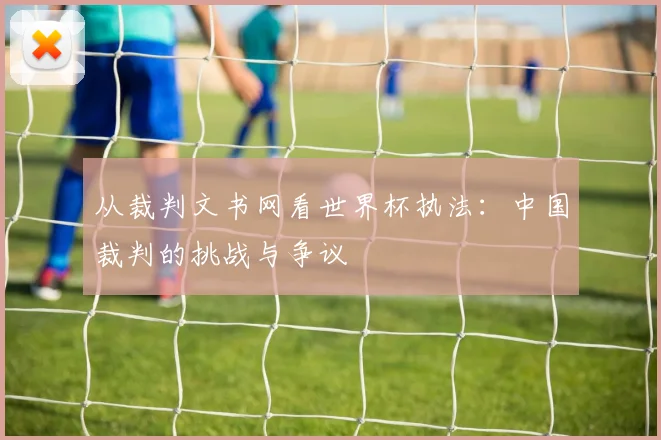 从裁判文书网看世界杯执法：中国裁判的挑战与争议